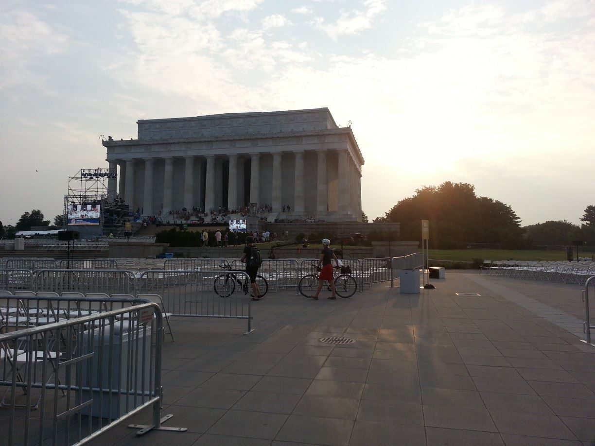 Lincoln Memorial day before